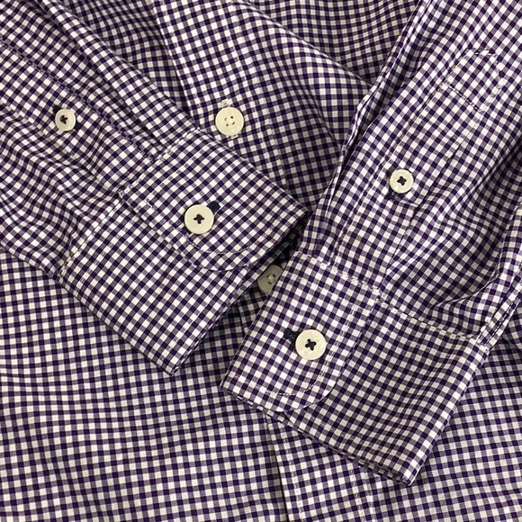 UNTUCKit Wrinkle free Mini Blue/White Check long sleeve shirt boy Size 6-7 NWOT - Picture 9 of 12